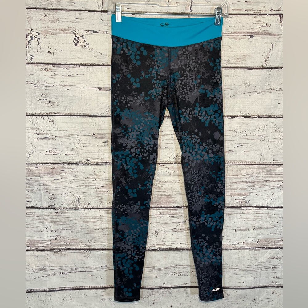 CHAMPION Leggings Duo Dry Black, Gray, Teal Print-XS